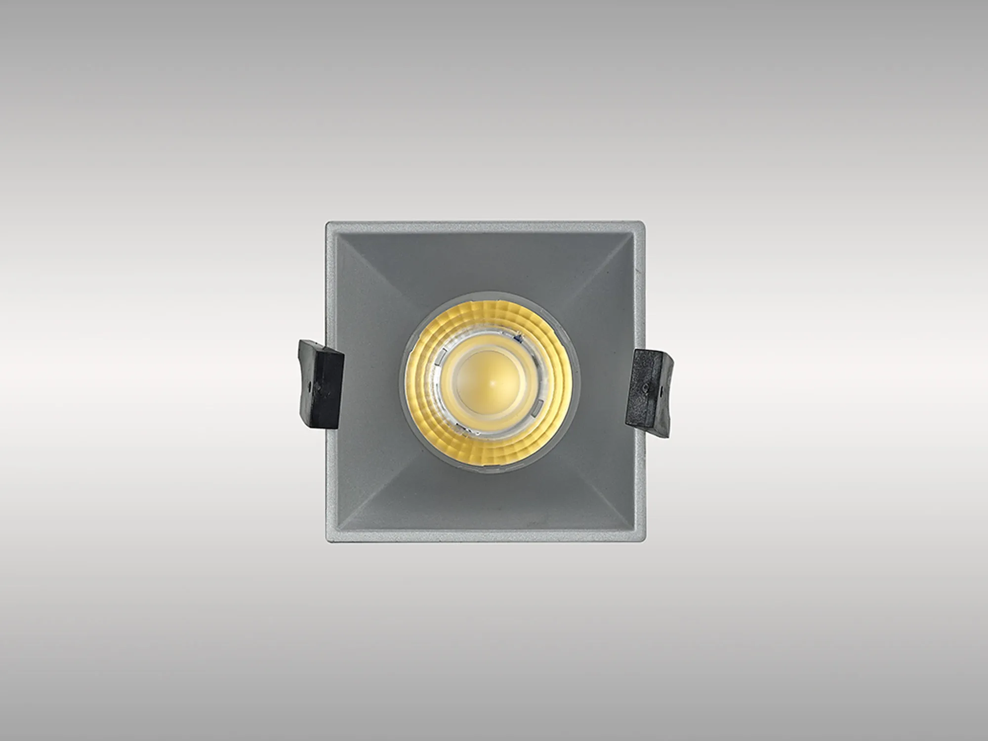 Biox 9 Tridonic Powered 9W 4000K 890lm 24° CRI>90 LED Engine Silver Square Fixed Recessed Spotlight, IP20 DM201935  Dlux Biox 9